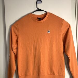 Brixton Sweatshirt Mens Medium Orange Outdoor Standard Fit Casual Stylish